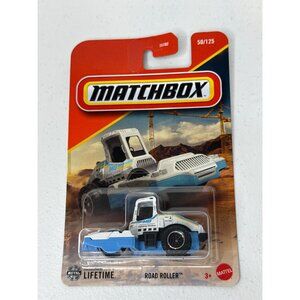 Matchbox Car Road Roller Toy Race Cars Kids Diecast Metal 1 64 Vehicle White